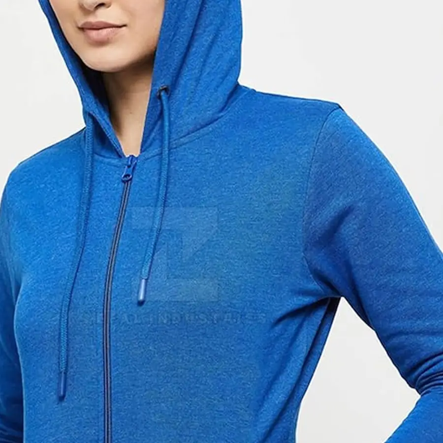 Outdoor Use Winter Comfortable Breathable Zipper Front Logo Women Hoodies Low MOQ Slim Fit Best Fashionable — Zefal Industries product photograph 2 of 6