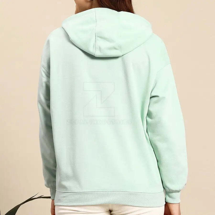 Oversized Lightweight Women's Winter Hoodies-Comfortable Breathable 100% Cotton Casual Wear with Front Logo — Zefal Industries product photograph 2 of 6