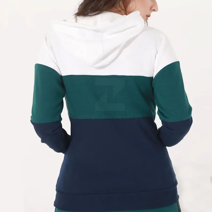 Women Casual Winter Hoodie 100% Cotton Breathable Front Logo Customized Colors & Logo High Quality Wholesale Made in Pakistan — Zefal Industries product photograph 2 of 6