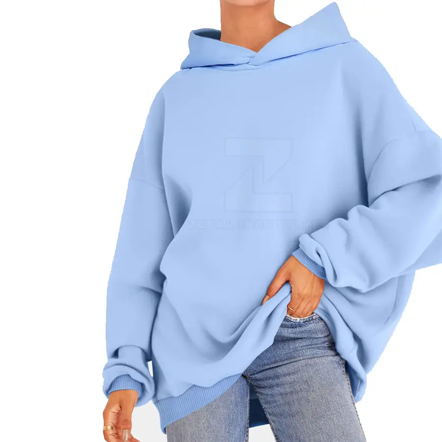 Pakistan Manufacturer Women Casual Hoodies Winter 100% Cotton Hooded Front Logo High Quality Breathable Lightweight 2025 Best — Zefal Industries product photograph 6 of 6