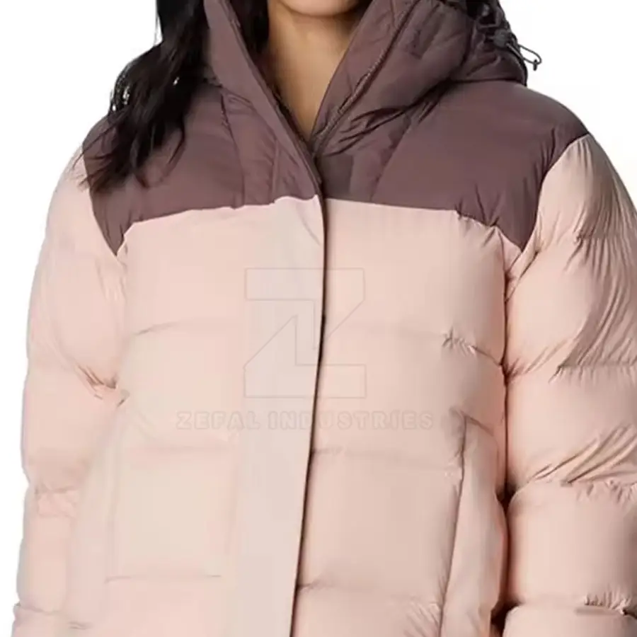 Cheap Price Women Puffer Jackets Solid Zipper Front Windproof Breathable Eco-Friendly Winter High Quality Adults Use — Zefal Industries product photograph 5 of 6
