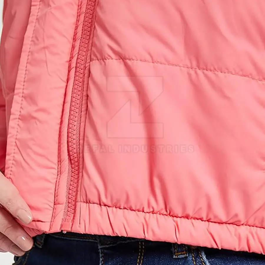 Fashionable Winter Breathable Windproof Eco-Friendly High Quality Slim Fit Solid Front Logo Customizable Women Puffer Jackets — Zefal Industries product photograph 6 of 6