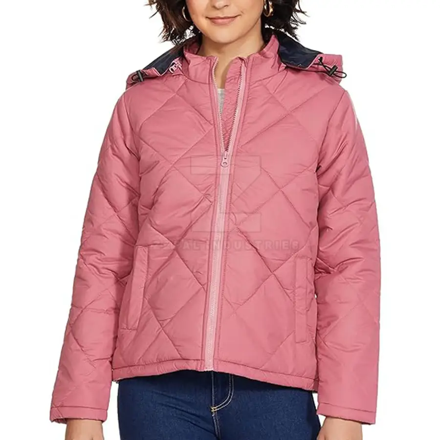 Custom Design Women Puffer Jackets Breathable Eco-Friendly High Quality Winter 2025 New Style Low MOQ — real Zefal Industries product photograph