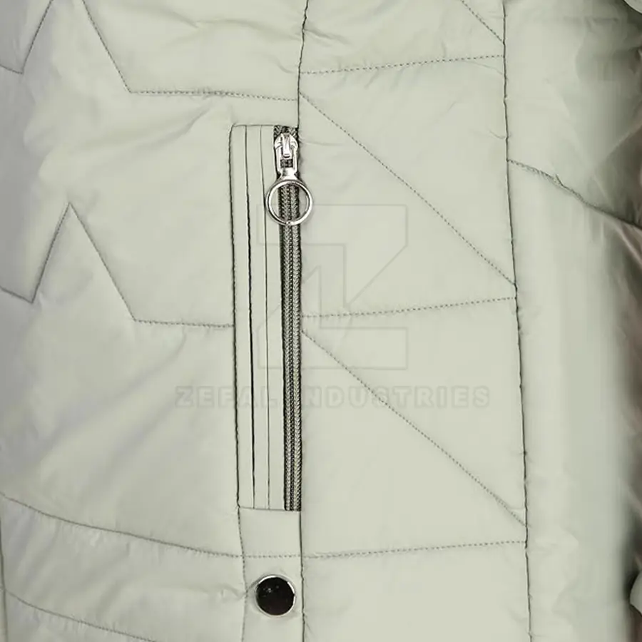 Hot Selling High Quality Women Puffer Jackets Eco-Friendly Breathable Windproof Customizable Size Cotton Lining Winter — Zefal Industries product photograph 6 of 6