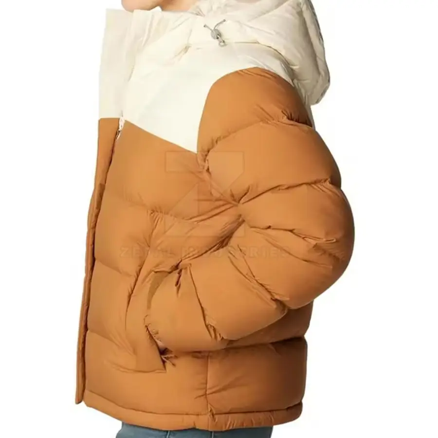 Top Selling Winter Women Puffer Jackets Front Logo Eco-Friendly & Breathable Windproof Nylon/Polyester Customizable — Zefal Industries product photograph 4 of 6