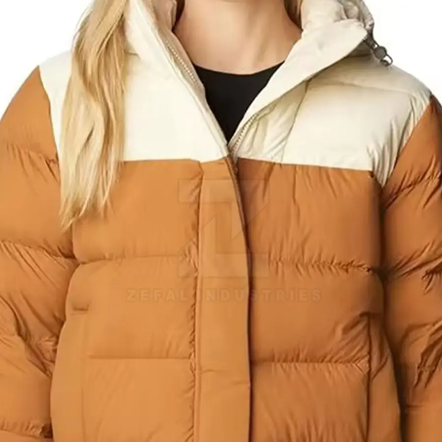 Top Selling Winter Women Puffer Jackets Front Logo Eco-Friendly & Breathable Windproof Nylon/Polyester Customizable — Zefal Industries product photograph 5 of 6