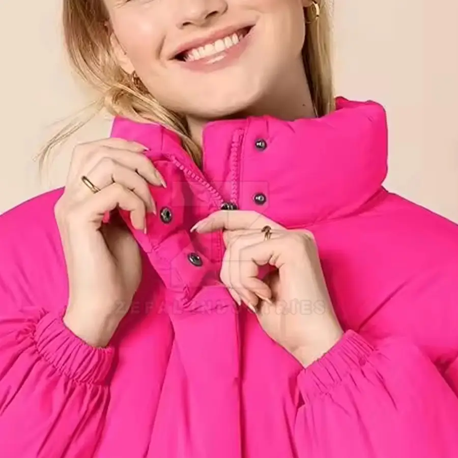Popular Design Outdoor Winter Breathable Windproof Eco-Friendly Customizable Women Puffer Jacket Regular Length Cotton Lining — Zefal Industries product photograph 4 of 6
