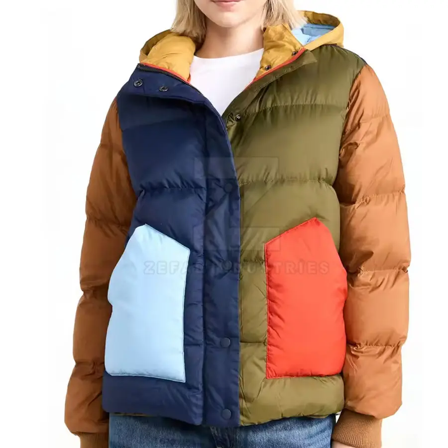 Soft Touch Breathable Windproof Eco-Friendly Winter Women Puffer Jacket Casual Street Look High Quality Nylon/Polyester — Zefal Industries product photograph 1 of 6
