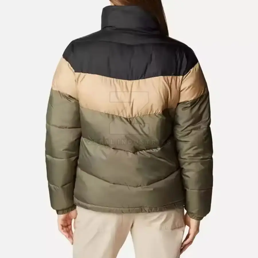 New Arrival Women Winter Solid Zipper Breathable Eco-Friendly Windproof Puffer Jacket Long Sleeve Front Logo Customized Colors — Zefal Industries product photograph 2 of 6