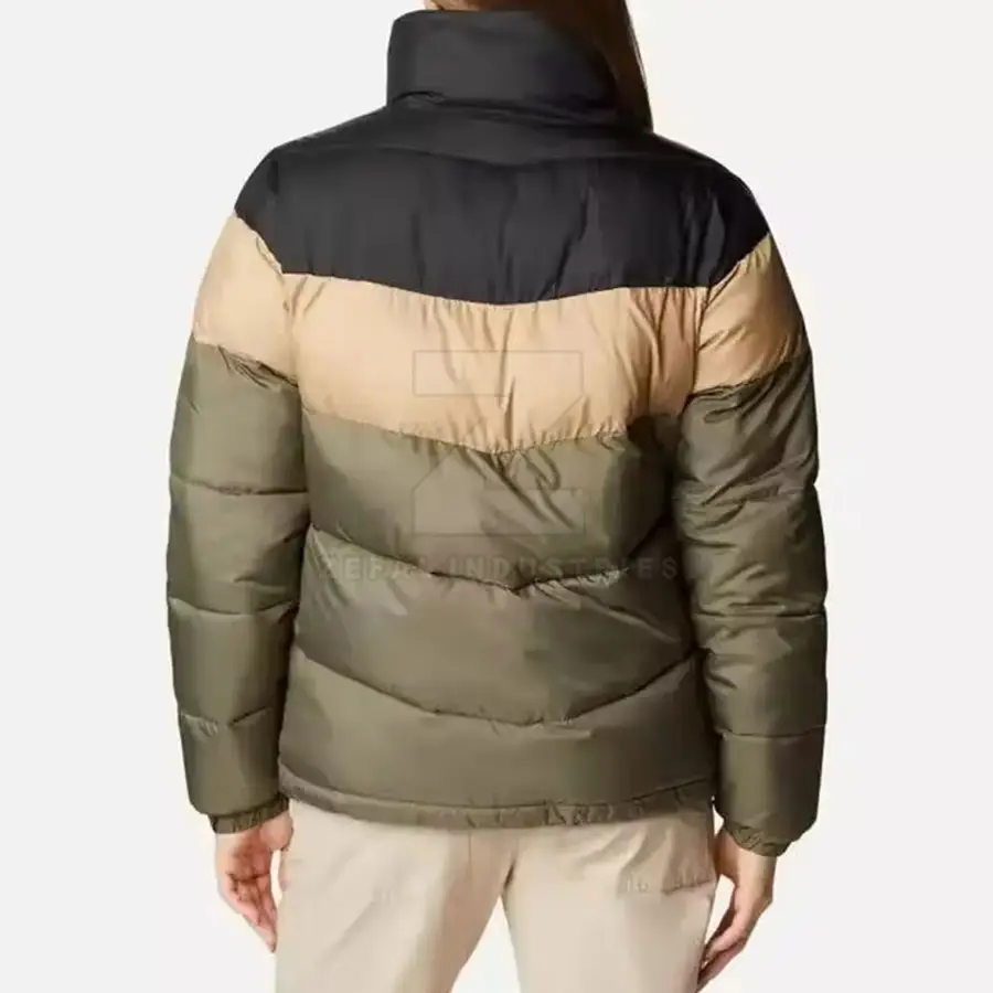 New Arrival Women Winter Solid Zipper Breathable Eco-Friendly Windproof Puffer Jacket Long Sleeve Front Logo Customized Colors — Zefal Industries product photograph 4 of 6