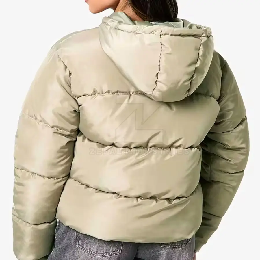 Plus Size Casual Outdoor Eco-Friendly Breathable Windproof Women Puffer Jackets with Cotton Lining — Zefal Industries product photograph 2 of 6
