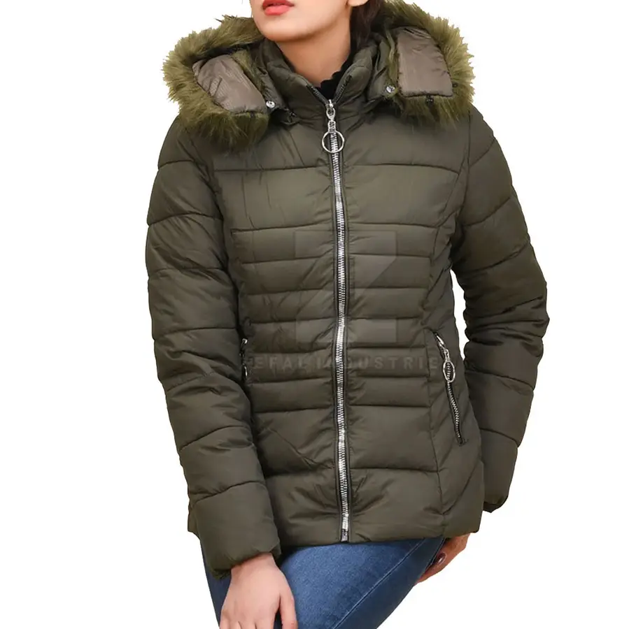 Women's Outerwear Puffer Jacket-High Quality Lightweight Stylish Oversized Breathable Windproof Eco-Friendly Winter Front — Zefal Industries product photograph 1 of 6