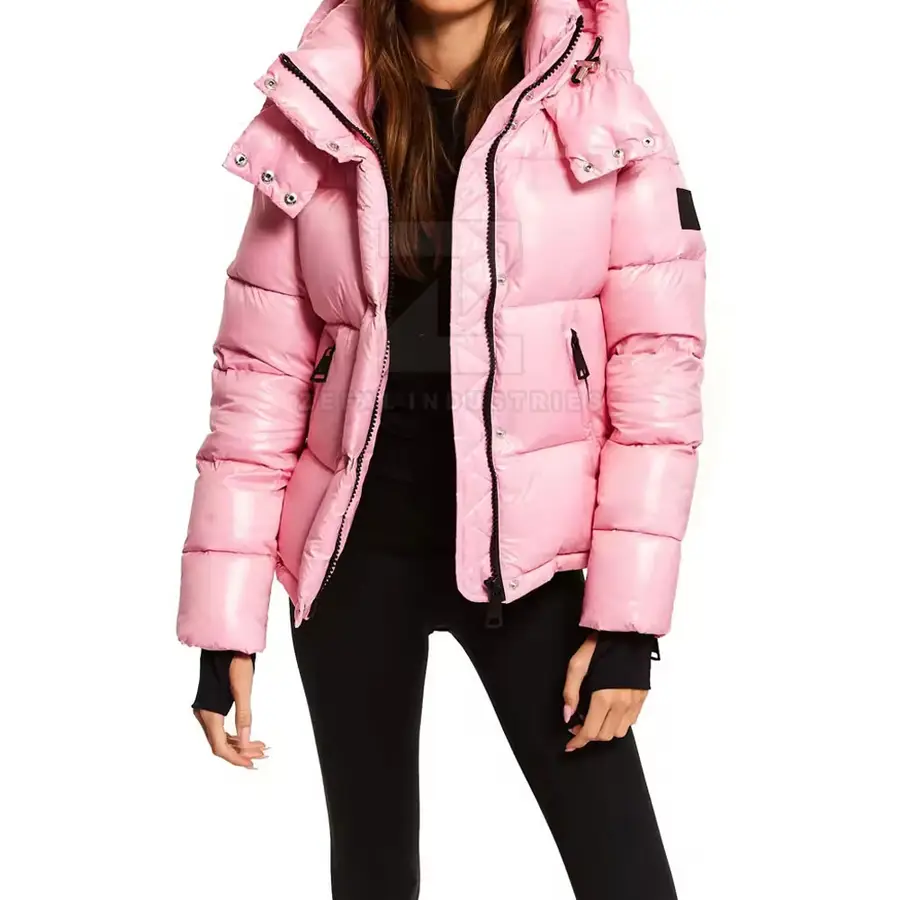 New Style Women Puffer Jackets Custom Your Own Logo 2025 Best Design Low MOQ Breathable Eco-Friendly Windproof High Quality — Zefal Industries product photograph 4 of 6
