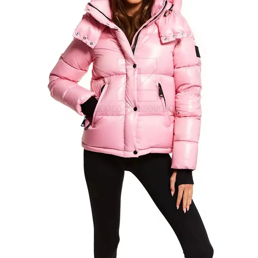 New Style Women Puffer Jackets Custom Your Own Logo 2025 Best Design Low MOQ Breathable Eco-Friendly Windproof High Quality — Zefal Industries product photograph 5 of 6