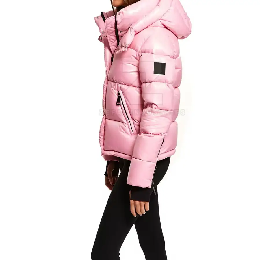 New Style Women Puffer Jackets Custom Your Own Logo 2025 Best Design Low MOQ Breathable Eco-Friendly Windproof High Quality — Zefal Industries product photograph 6 of 6