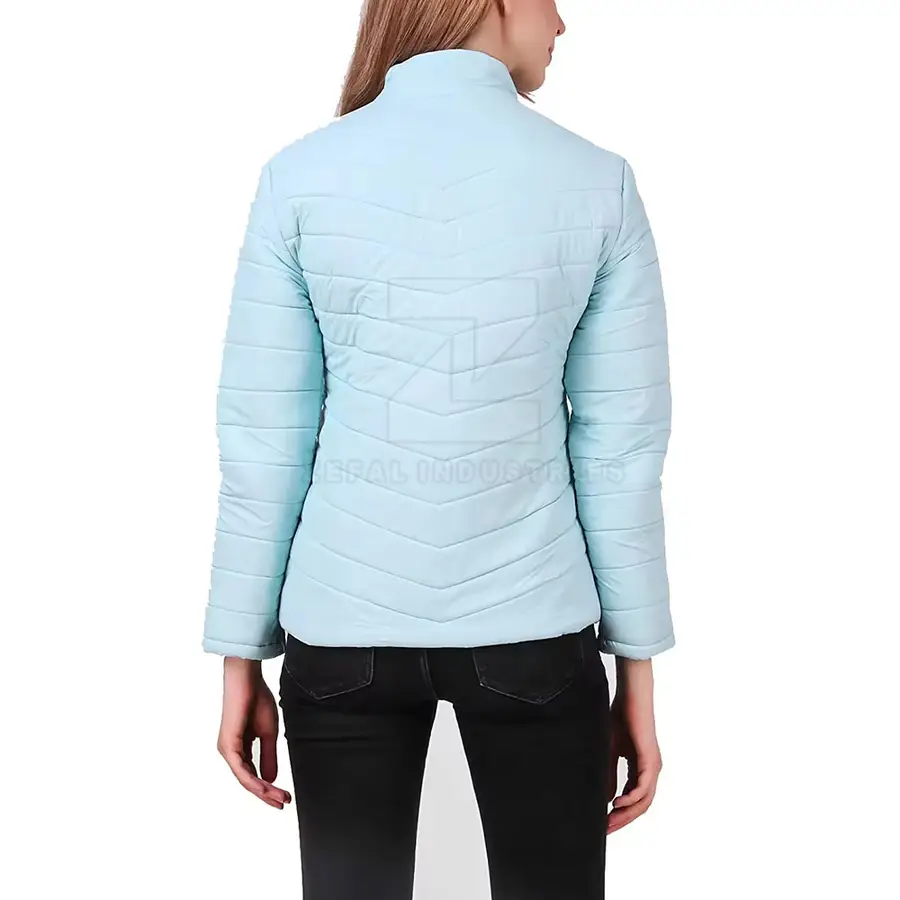 Longline High Quality Customizable Women Puffer Jacket Hood Adjustable Zipper Pockets Breathable Windproof Eco-Friendly — Zefal Industries product photograph 2 of 6