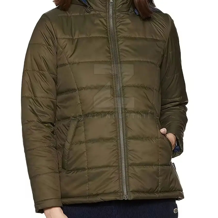 Professional Manufacture Women Breathable Eco-Friendly Polyester/Nylon Winter Puffer Jackets Custom Design Windproof High — Zefal Industries product photograph 1 of 6