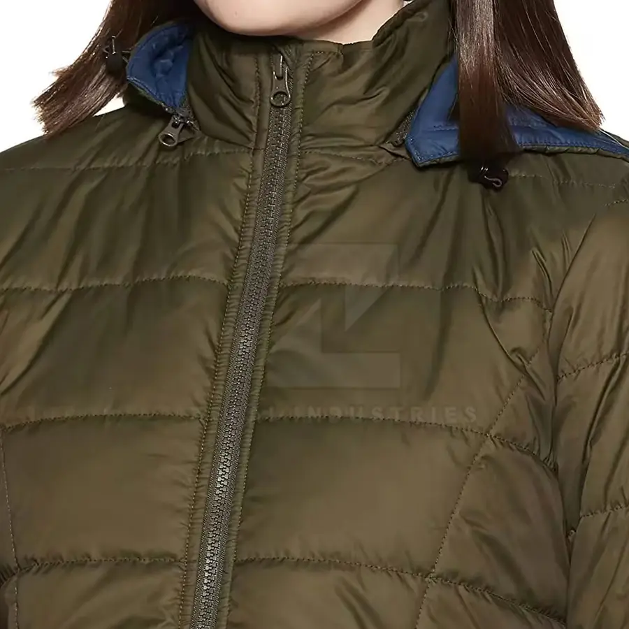 Professional Manufacture Women Breathable Eco-Friendly Polyester/Nylon Winter Puffer Jackets Custom Design Windproof High — Zefal Industries product photograph 5 of 6