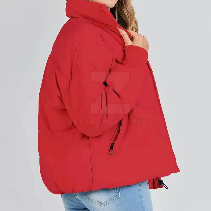 Best Quality Winter Women's Fashionable Puffer Jackets 2025 Latest Design Eco-Friendly Windproof Breathable Customized Colors — Zefal Industries product photograph 4 of 6