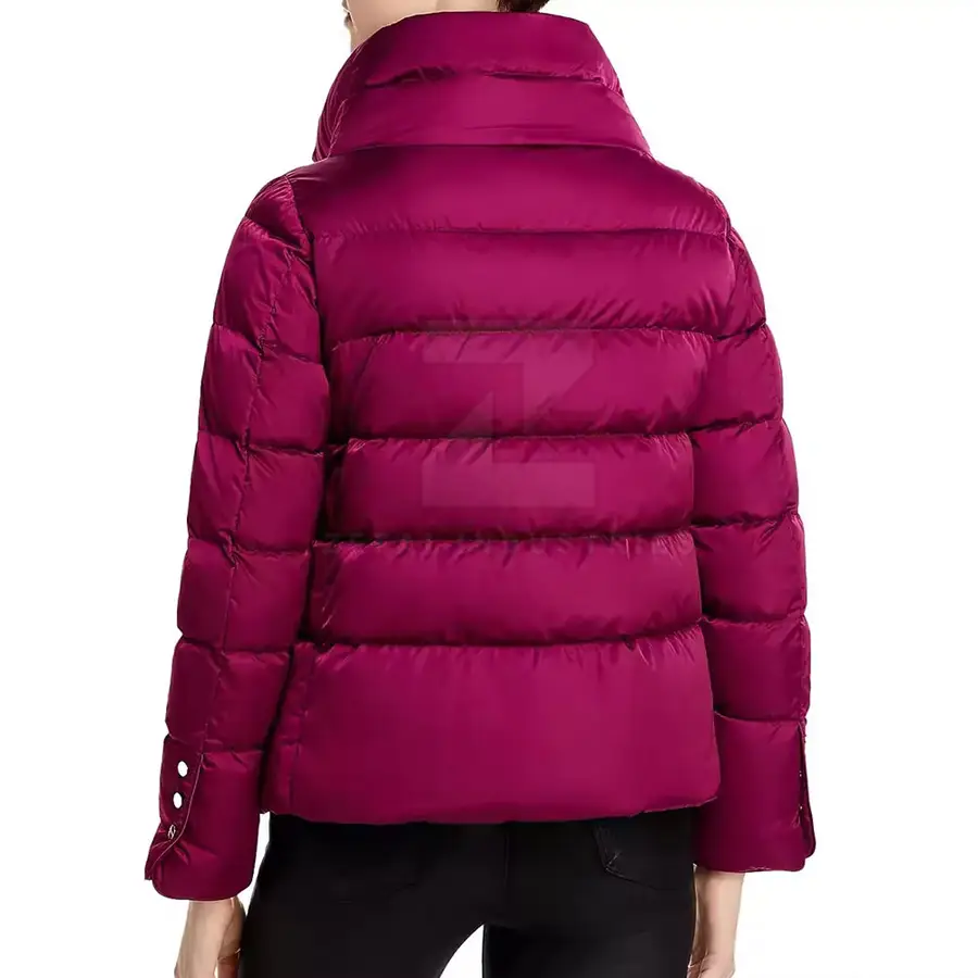 Zipper Women Puffer Jacket Custom Size & Color High Quality Breathable Windproof Eco-Friendly Polyester/Nylon Winter — Zefal Industries product photograph 2 of 6