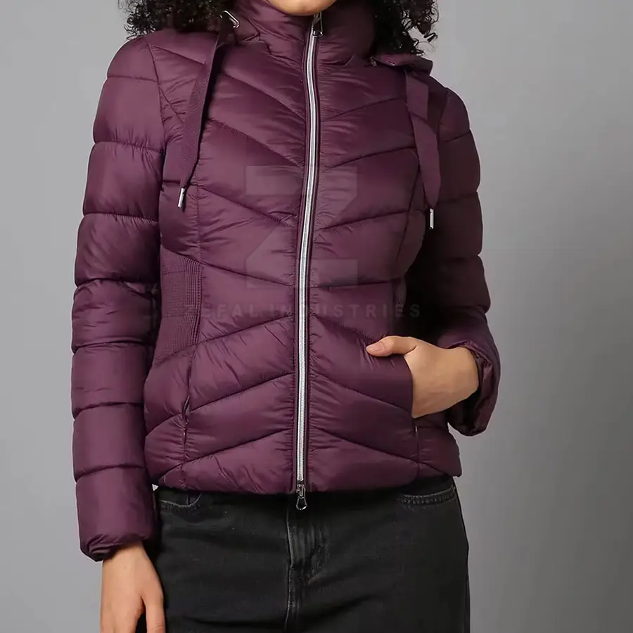 Factory Direct Low Price Women Puffer Jackets Winter Wear Made Pakistan High Quality Windproof Breathable Eco-Friendly — Zefal Industries product photograph 2 of 6
