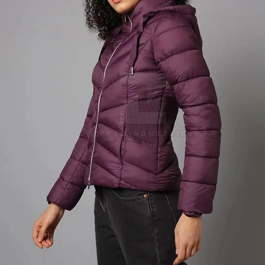 Factory Direct Low Price Women Puffer Jackets Winter Wear Made Pakistan High Quality Windproof Breathable Eco-Friendly — Zefal Industries product photograph 4 of 6