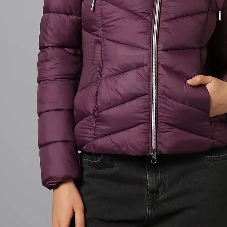Factory Direct Low Price Women Puffer Jackets Winter Wear Made Pakistan High Quality Windproof Breathable Eco-Friendly — Zefal Industries product photograph 6 of 6