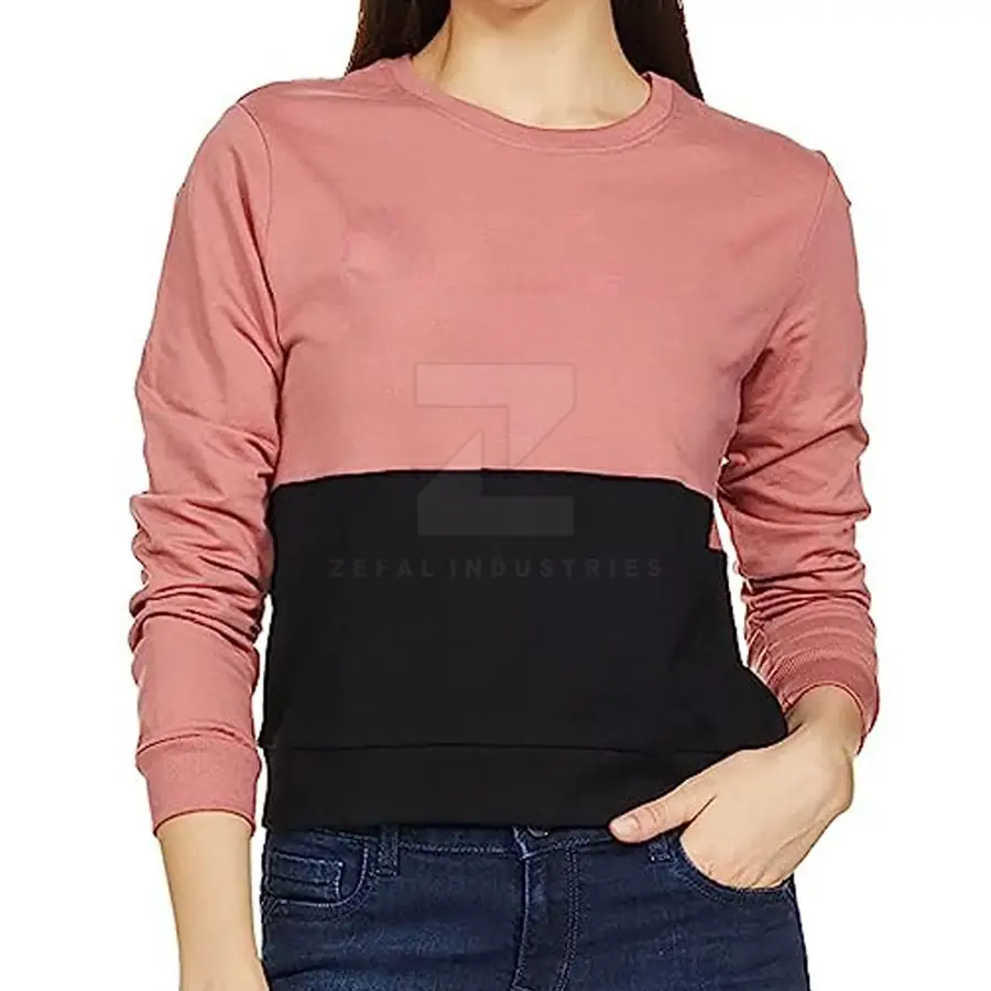 Durable 100% Cotton Casual Winter Women's Sweatshirts Breathable Custom Logo Front Design High Quality Customized Colors Full — Zefal Industries product photograph 4 of 6