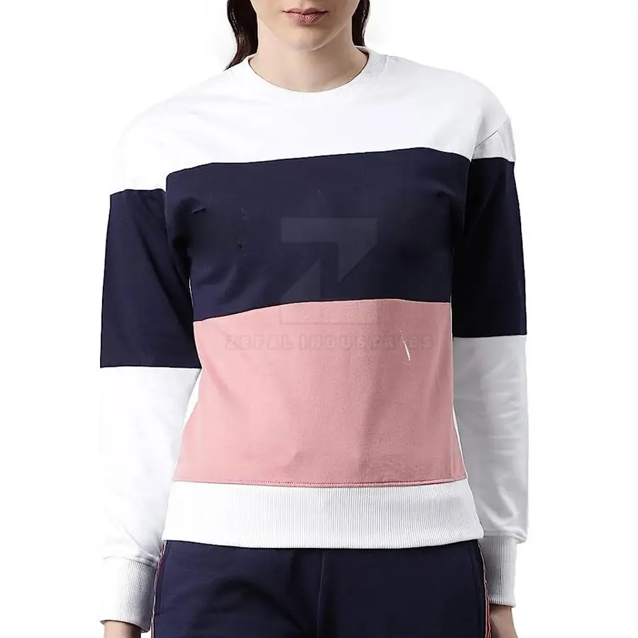 Custom Logo Front Print Winter Casual Women's Breathable 100% Cotton High Quality Sweatshirt Hot Selling — real Zefal Industries product photograph