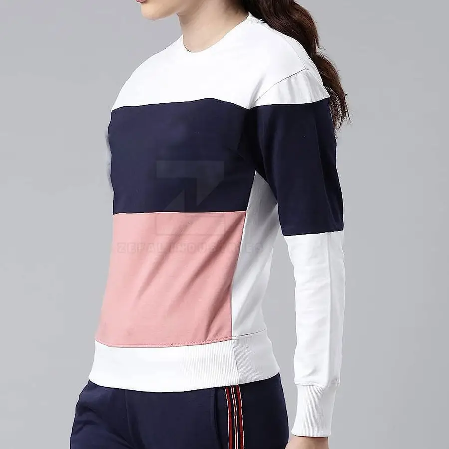 Custom Logo Front Print Winter Casual Women's Breathable 100% Cotton High Quality Sweatshirt Hot Selling — Zefal Industries product photograph 4 of 6
