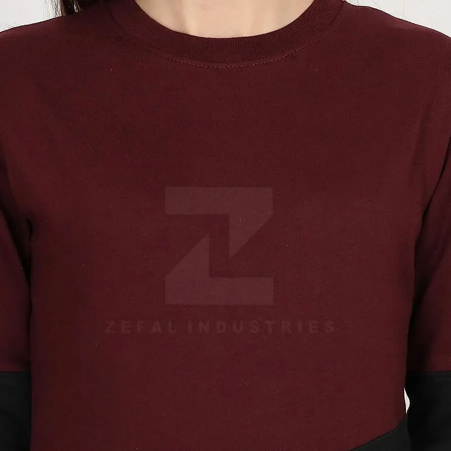 Best Quality Lightweight Winter Women's Casual Pullover Sweatshirt 100% Cotton Breathable Front Logo — Zefal Industries product photograph 6 of 6