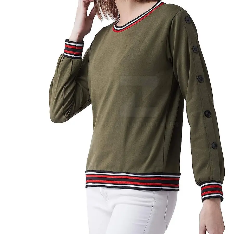 New Style Plus Size Winter Women's Sweatshirt 100% Cotton Customizable Color & Front Logo Breathable — Zefal Industries product photograph 4 of 6