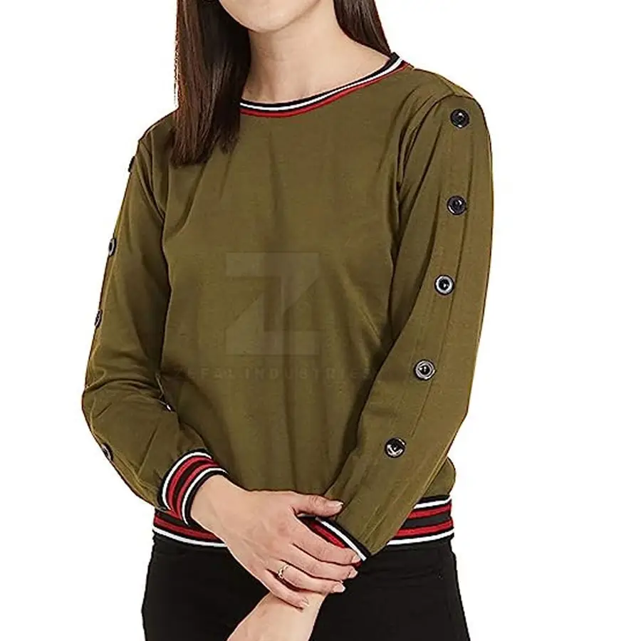 New Style Plus Size Winter Women's Sweatshirt 100% Cotton Customizable Color & Front Logo Breathable — Zefal Industries product photograph 5 of 6