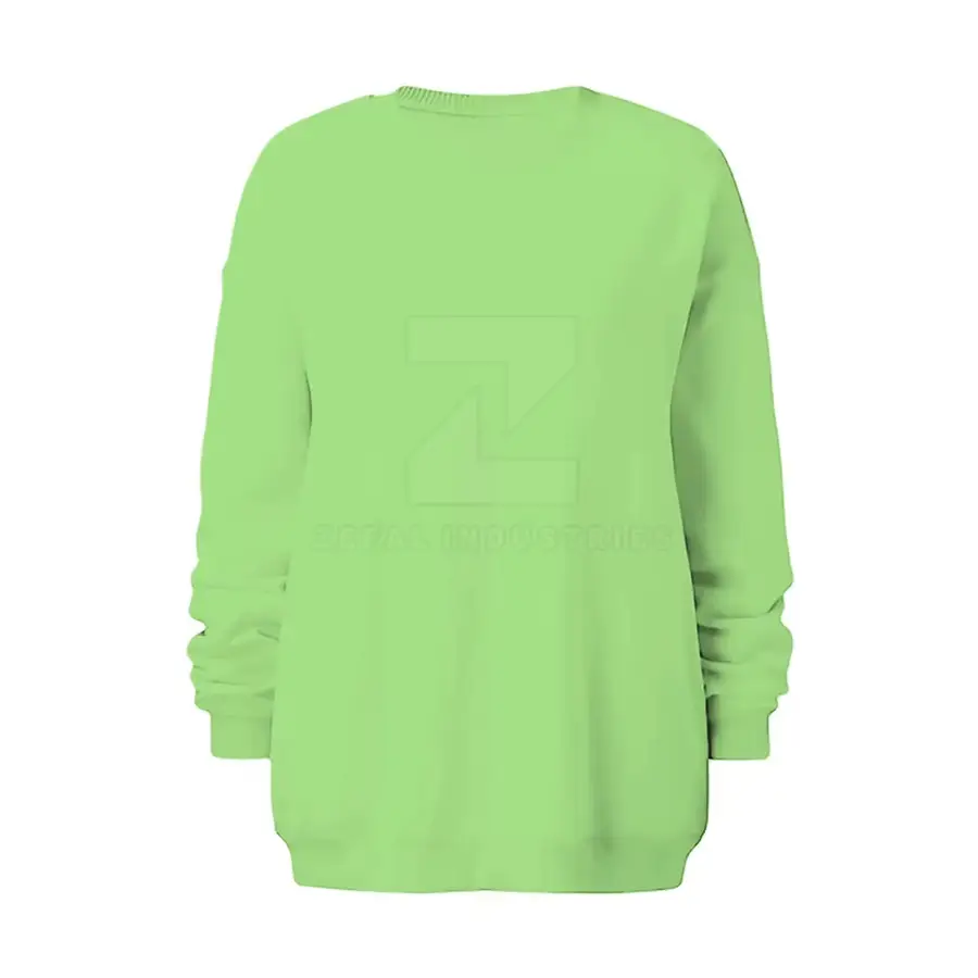 Loose Fit Lightweight Breathable Casual Winter Women's Sweatshirt Front Custom Logo 100% Cotton Fabric High Quality Full Sleeve — Zefal Industries product photograph 6 of 6