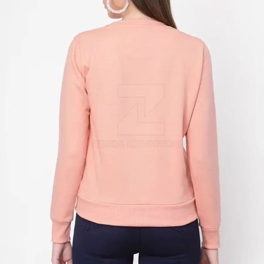 Winter Oversized Slim Fit Breathable 100% Cotton Front Logo Customized Design High Quality Women's Sweatshirts Casual Streetwear — Zefal Industries product photograph 2 of 6