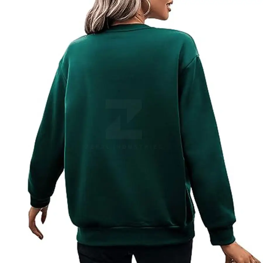 Cheap Price High Quality Winter Women's Breathable 100% Cotton Sweatshirts Front Logo Customized Colors Latest Style Casual Wear — Zefal Industries product photograph 4 of 6