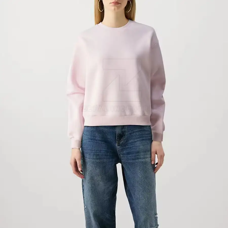 Regular Women Winter Sweatshirt Front Logo High Quality 100% Cotton Fabric Breathable Casual Fashion Wear — Zefal Industries product photograph 4 of 6