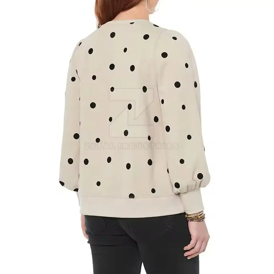 Sublimation Printing High Quality Customized Design Women's Winter Breathable 100% Cotton Front Logo Casual Sweatshirts — Zefal Industries product photograph 2 of 6