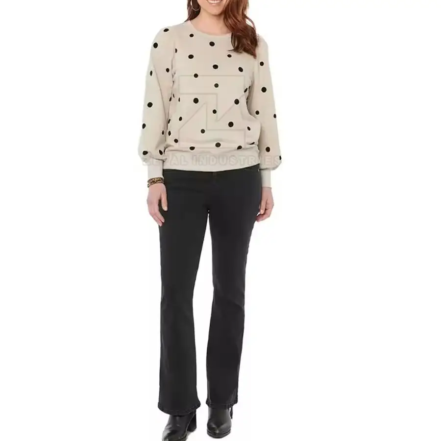 Sublimation Printing High Quality Customized Design Women's Winter Breathable 100% Cotton Front Logo Casual Sweatshirts — Zefal Industries product photograph 3 of 6