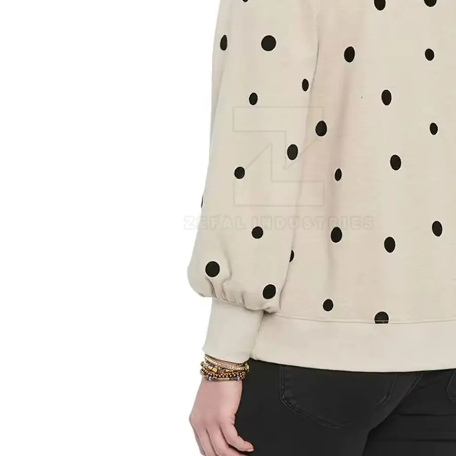 Sublimation Printing High Quality Customized Design Women's Winter Breathable 100% Cotton Front Logo Casual Sweatshirts — Zefal Industries product photograph 5 of 6