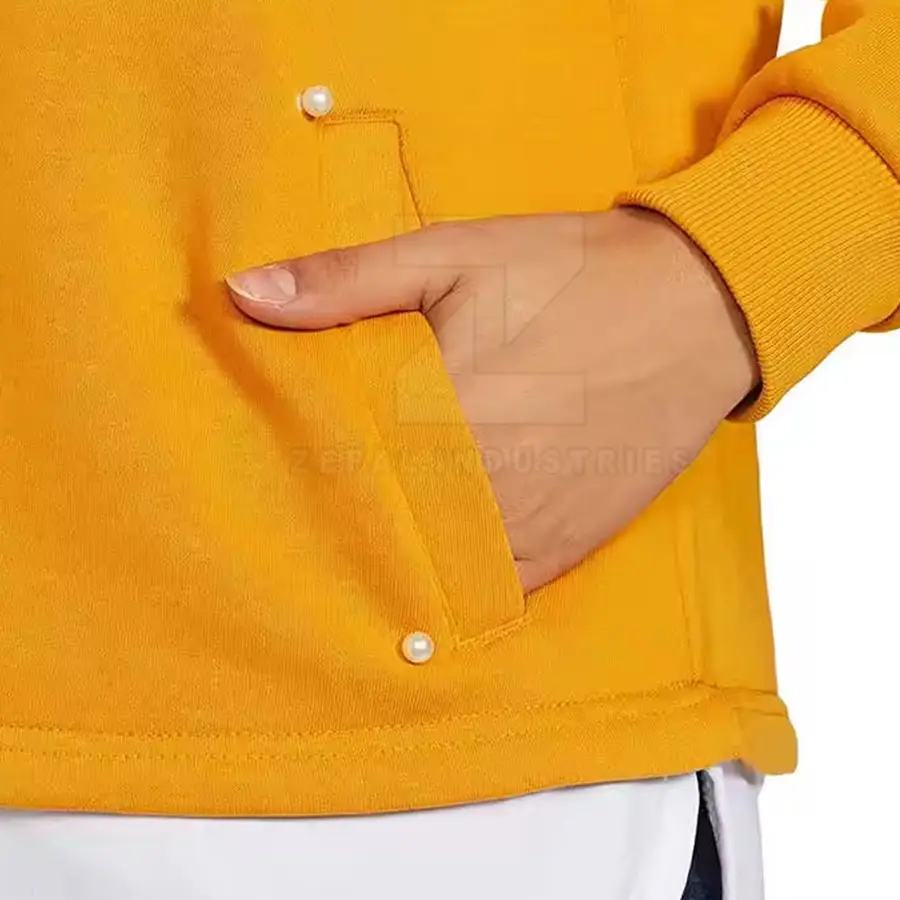 Factory Manufactured High Quality Winter Casual Breathable Knitted Women's Sweatshirt Front Custom Logo 100% Cotton Full Sleeve — Zefal Industries product photograph 6 of 6