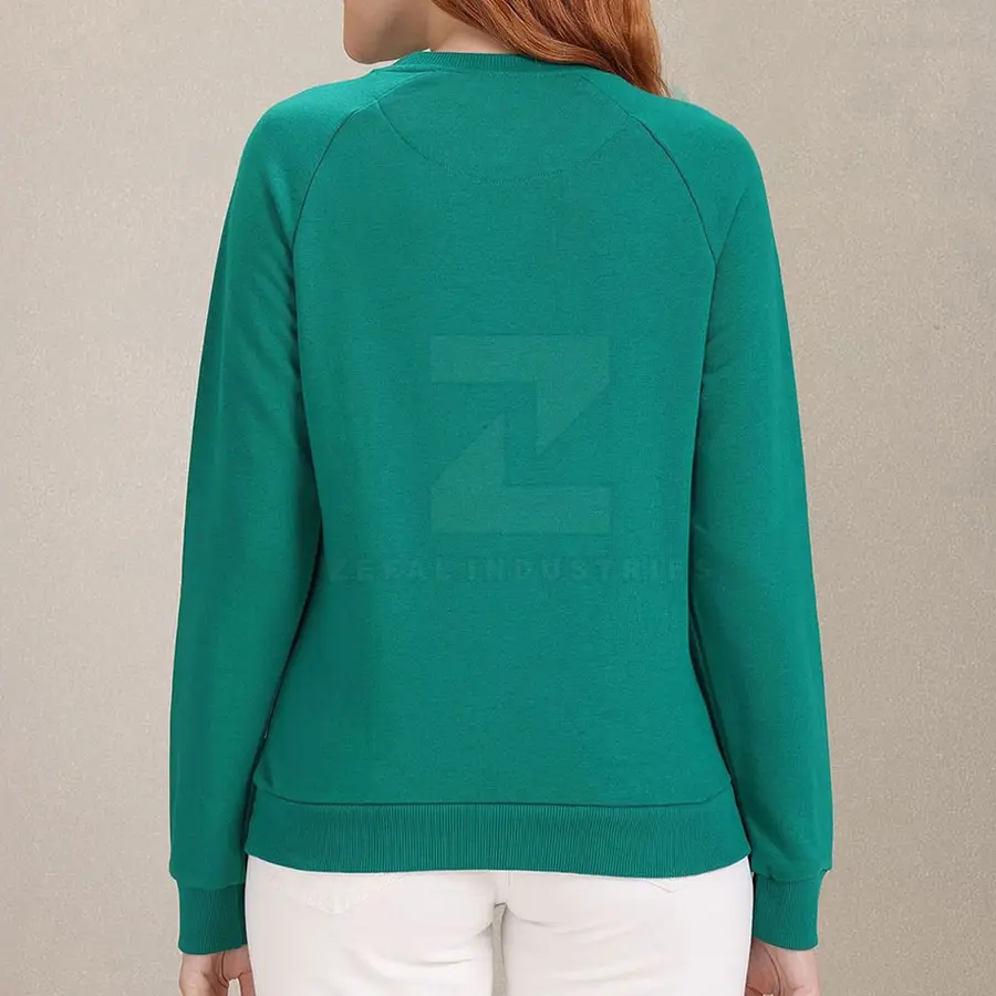 Classic Winter Women's Casual Sweatshirt 100% Cotton Breathable Lightweight Front High Quality Pakistan Made Customized Colors — Zefal Industries product photograph 3 of 6