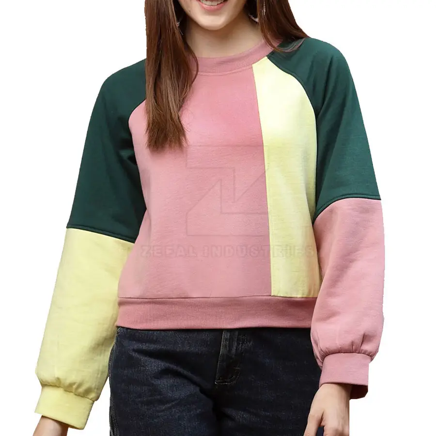 Unique Style Casual Winter Wear Warm Front Logo Women's Long Sleeve Pullover 100% Cotton Breathable High Quality Sweatshirts — Zefal Industries product photograph 1 of 6