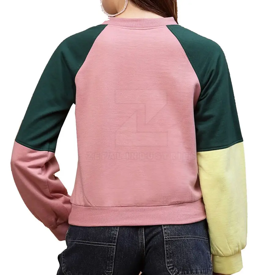 Unique Style Casual Winter Wear Warm Front Logo Women's Long Sleeve Pullover 100% Cotton Breathable High Quality Sweatshirts — Zefal Industries product photograph 2 of 6