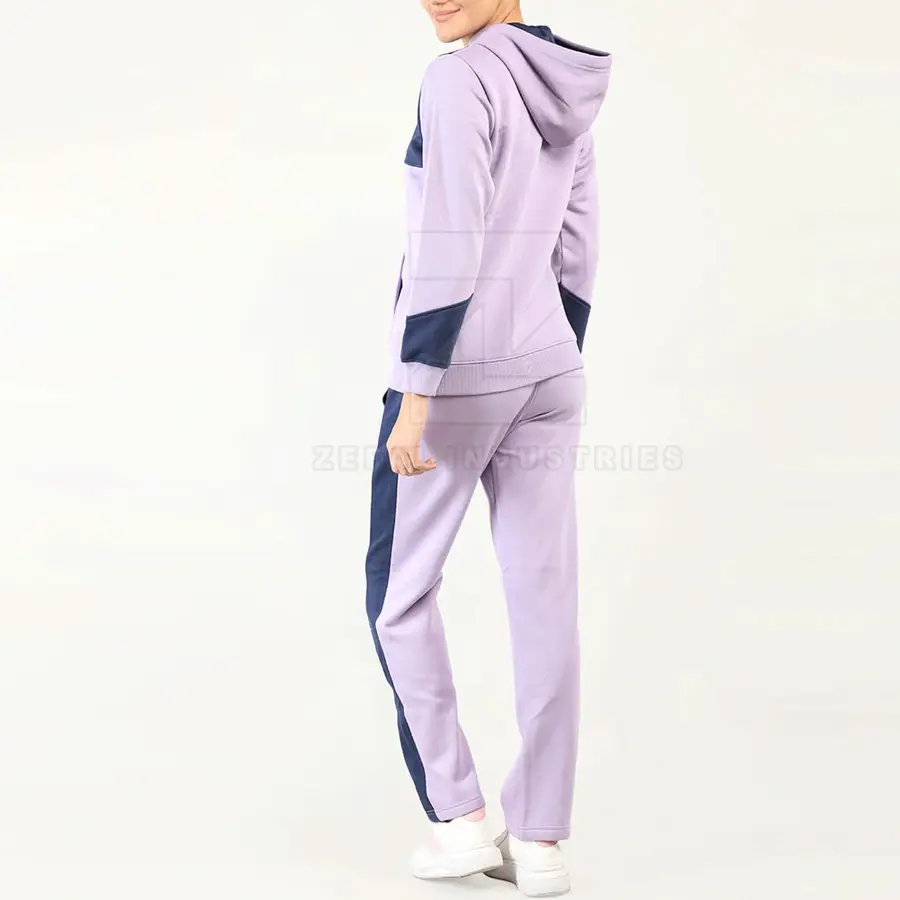 Unique Style Custom Made Women Hooded Winter Eco-Friendly Tracksuits Solid Color Online Sale — Zefal Industries product photograph 3 of 6