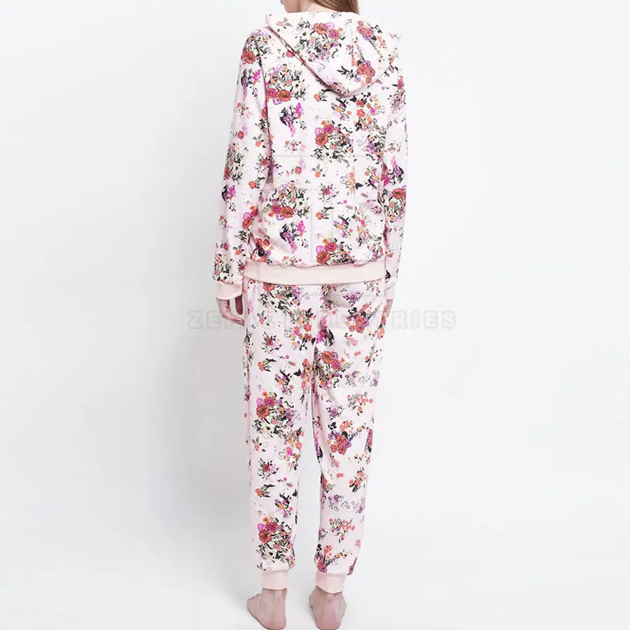 100% Cotton Winter Plus Size Hooded Sublimated Women Tracksuits Quick Dry Wholesale — Zefal Industries product photograph 3 of 6