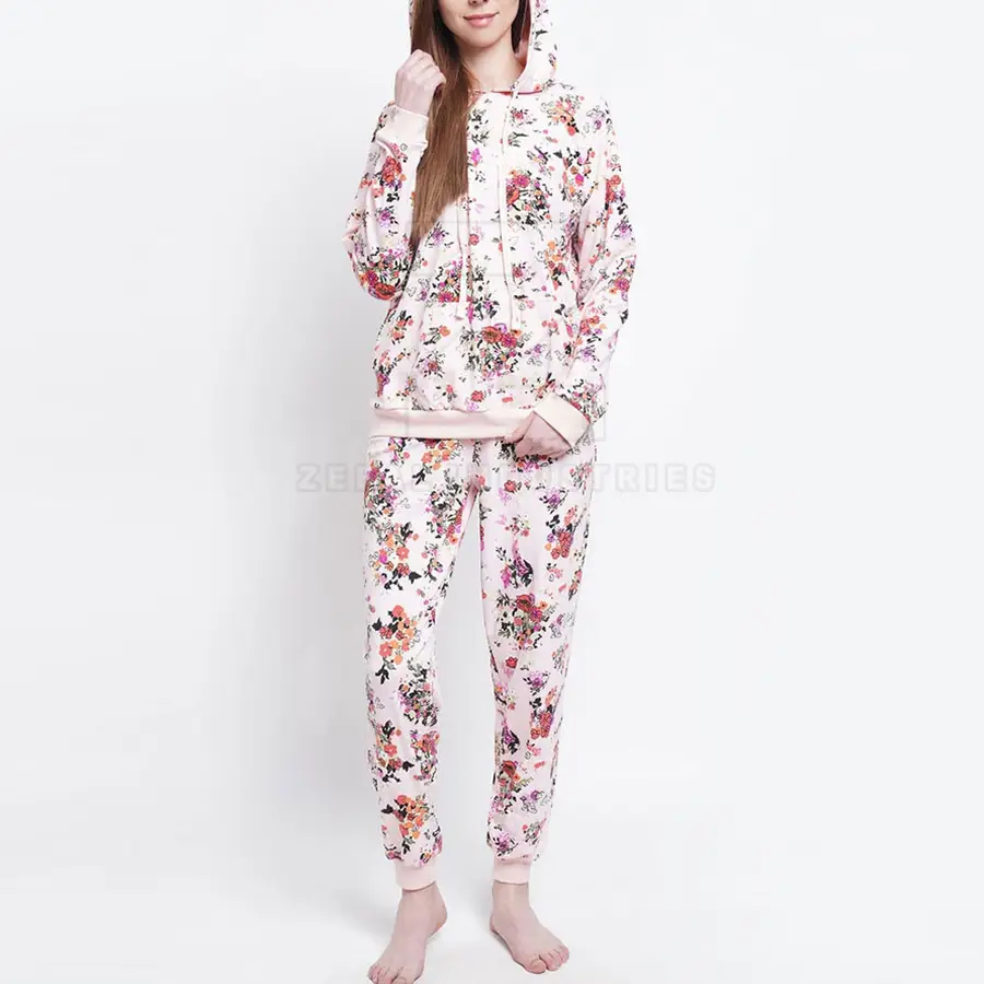 100% Cotton Winter Plus Size Hooded Sublimated Women Tracksuits Quick Dry Wholesale — Zefal Industries product photograph 4 of 6