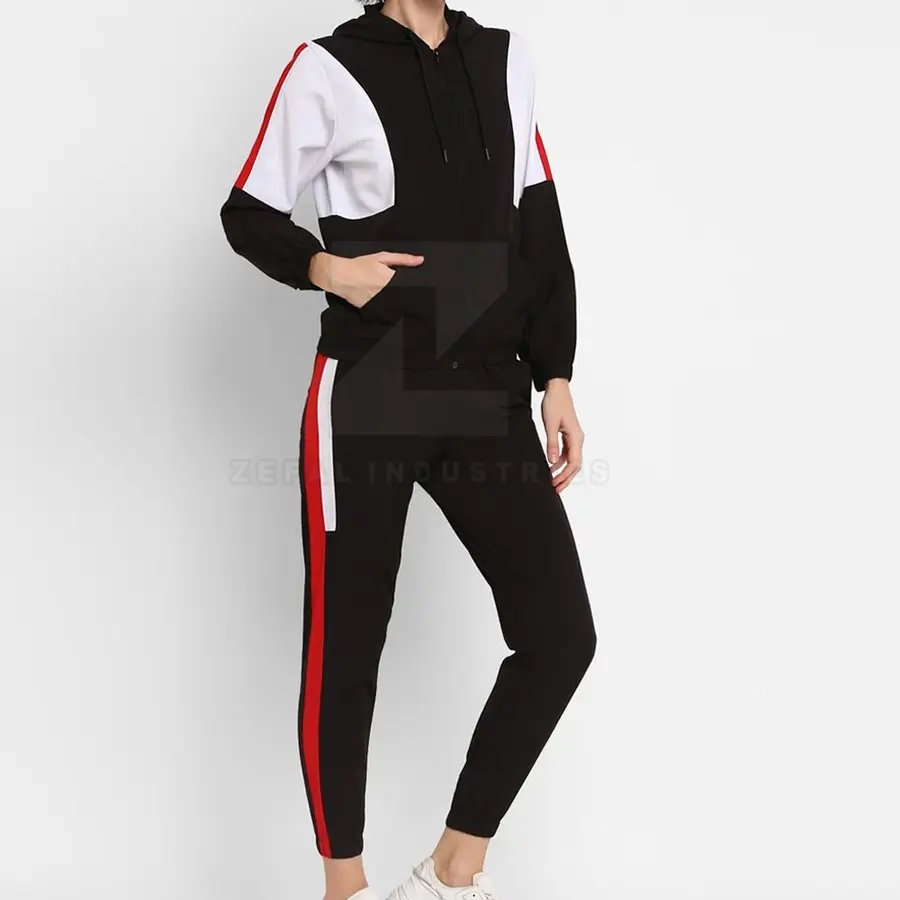 Customized Best Selling Winter Plus Size Hooded Women Tracksuits 100% Cotton Breathable Pakistan Made — Zefal Industries product photograph 2 of 6