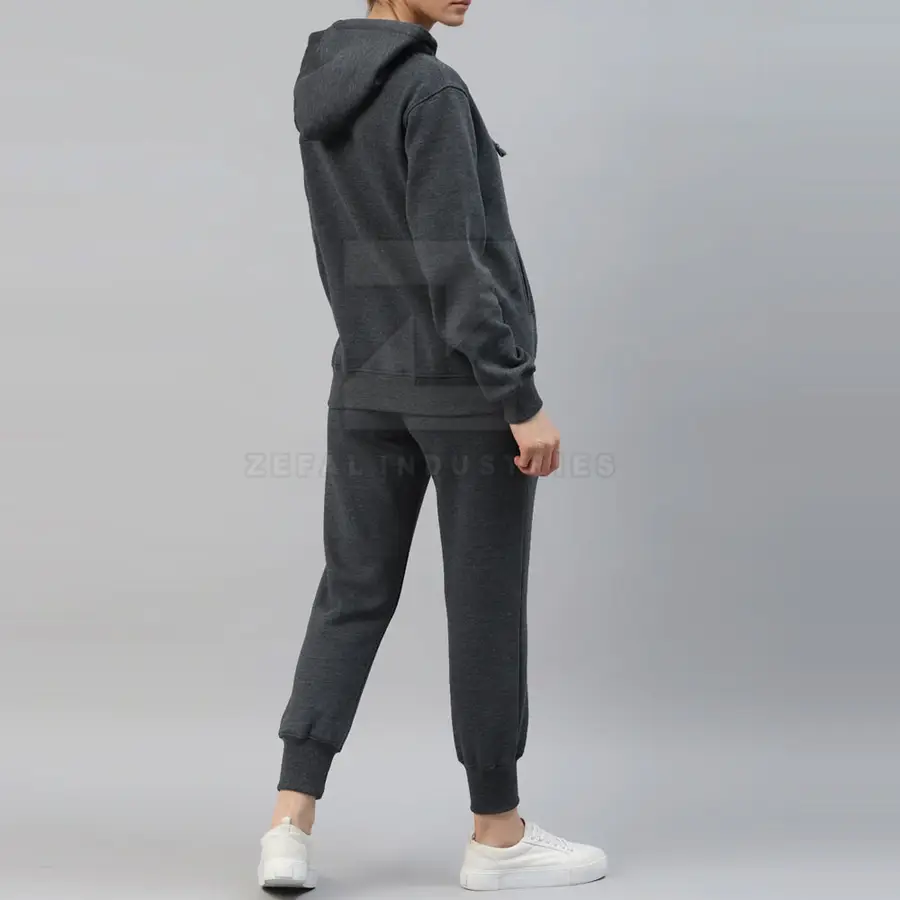 Premium Quality Wholesale Women Winter Plus Size Hooded Windproof Breathable Tracksuits Sets 100% Cotton Customizable Low MOQ — Zefal Industries product photograph 2 of 6