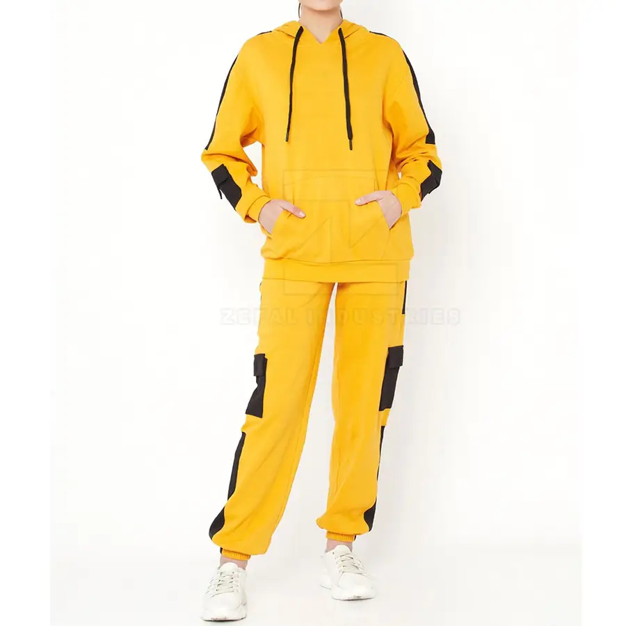 Low Price Winter Plus Size Hooded Eco-Friendly Solid Color Women Tracksuit Customized Your Own Design for Adults — Zefal Industries product photograph 1 of 6